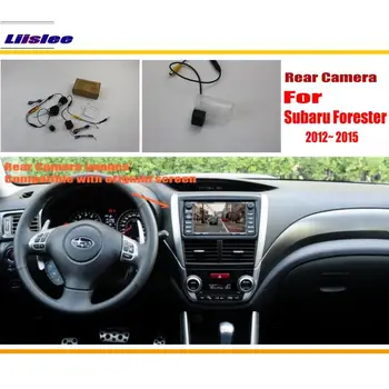 A Subaru Forester 2012-2015 Autó Visszapillantó Kamera Vissza Adapter RCA AV HD CCD KAMERA OEM Kijelző Hátrameneti Kép Upgrade Kit