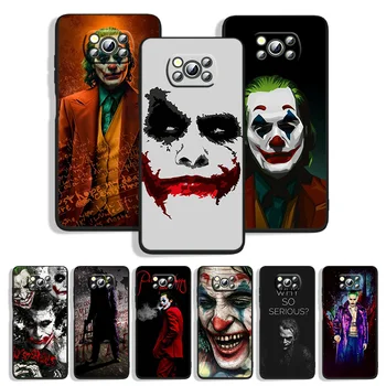A Sötét Lovag gazember Joker Telefon Esetében A Xiaomi POCO M5S M5 M3 X4 X3 X2 F4 F3 F2 F1 C3 GT NFC Pro Fekete Szilikon Borító