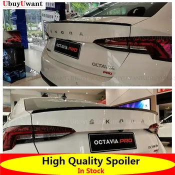 A Volkswagen Skoda Octavia Spoiler 2020 2021-2023 Magas Minőségű ABS Anyagból Autó Hátsó Szárny Alapozó Színe Hátsó Spoiler