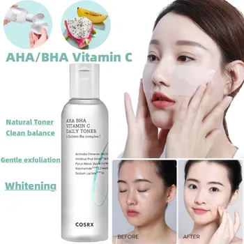 AHA/BHA C-Vitamin Napi Toner Fogfehérítés Brightening Javítani Unalom Hidratáló Eltávolítani az elhalt Sejteket Lényeg koreai Kozmetikumok