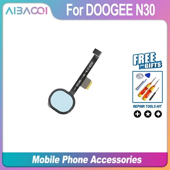 AiBaoQi Új Ujjlenyomat-Érzékelő Home Gomb Flex Kábel Csere A DOOGEE N30 Telefon
