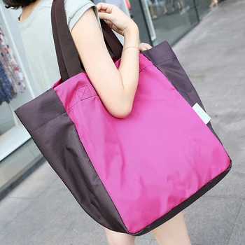 ANAWISHARE Divat Női Táskák Nagy Váll táska Összecsukható Bevásárló Táskák többször használatos Összehajtható Táskák Tervező Tote Bags Eg54