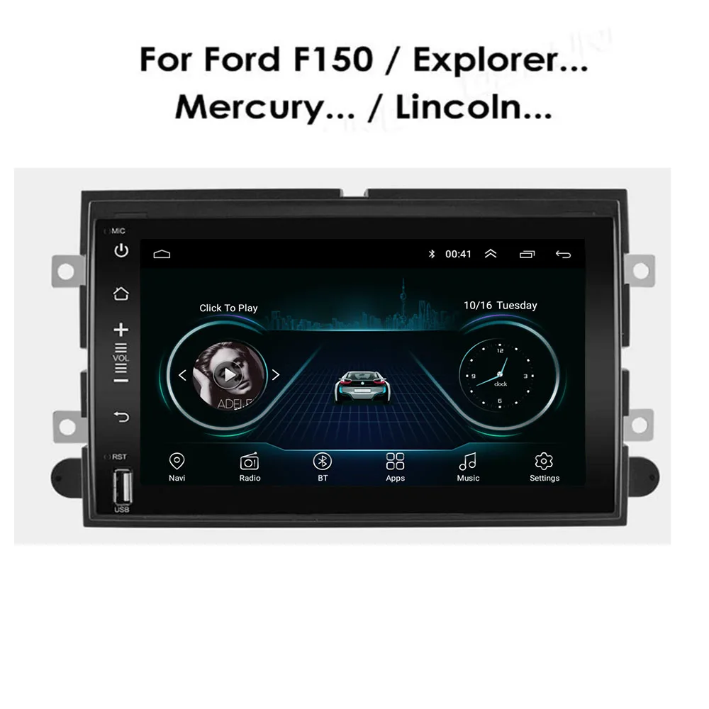 Android 12 Autó, Videó Lejátszó, Rádió, GPS Navigációs a Ford F150 F250 F350 Fusion Mustang Explorer Szélén Fókusz Auto Hifi CarPlay0