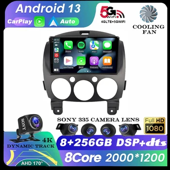 Android 13 autórádió Multimédia Lejátszó MAZDA 2 Mazda2 2007 2008 2009 2010 2011 2012 2013 2014 GPS Navi 2 din Autoradio QLED