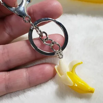 Aranyos Kis Banán Kulcstartó 2 1/2 Hüvelyk Hosszú, A Kulcstartó, Hogy Vége Banán Szórakoztató