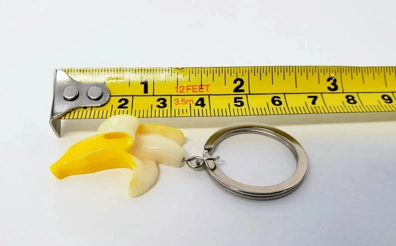 Aranyos Kis Banán Kulcstartó 2 1/2 Hüvelyk Hosszú, A Kulcstartó, Hogy Vége Banán Szórakoztató3