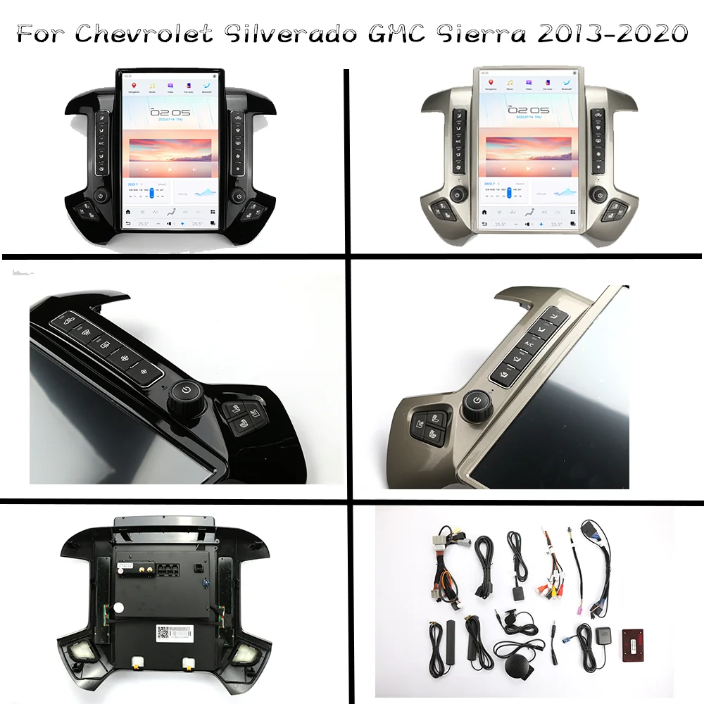 Autó Sztereó Rádió GMC SIERRA Chevroler Silverado 2013-2020 A11 Qualcomm 665 GPS Navigációs Carplay 5G Multimédia Lejátszó Egység4