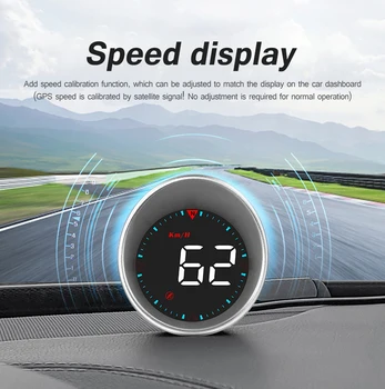 Autós GPS Head Up Display HUD Sebességmérő Monitor fedélzeti Számítógép, Intelligens Digitális Riasztó Emlékeztető Autó Auto Elektronikus Kiegészítők