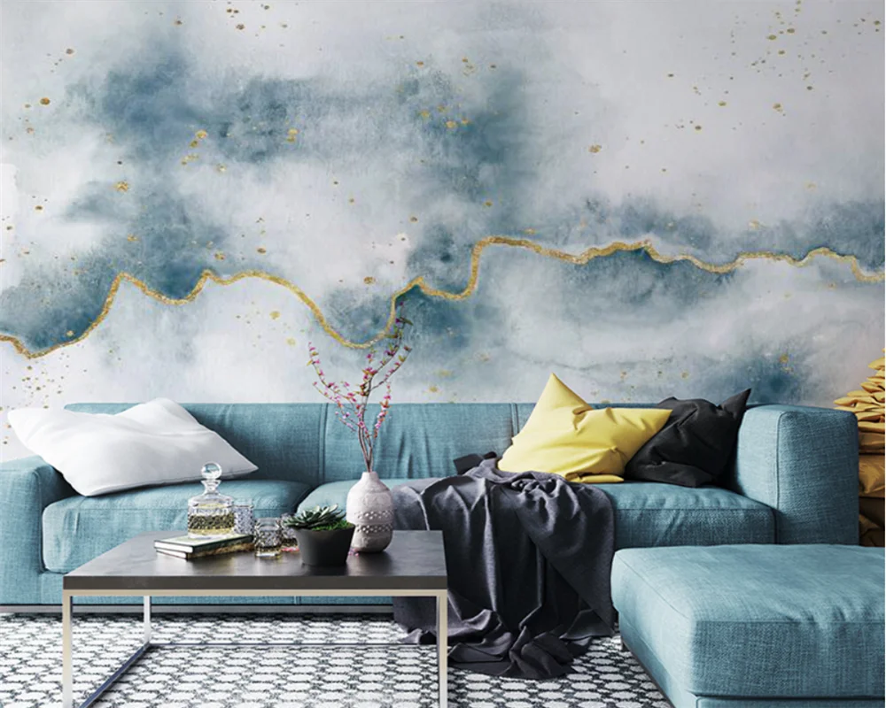 beibehang Szabott meg az új, modern stílusú nappali, hálószoba absztrakt táj háttérképet fal papírokat lakberendezés3