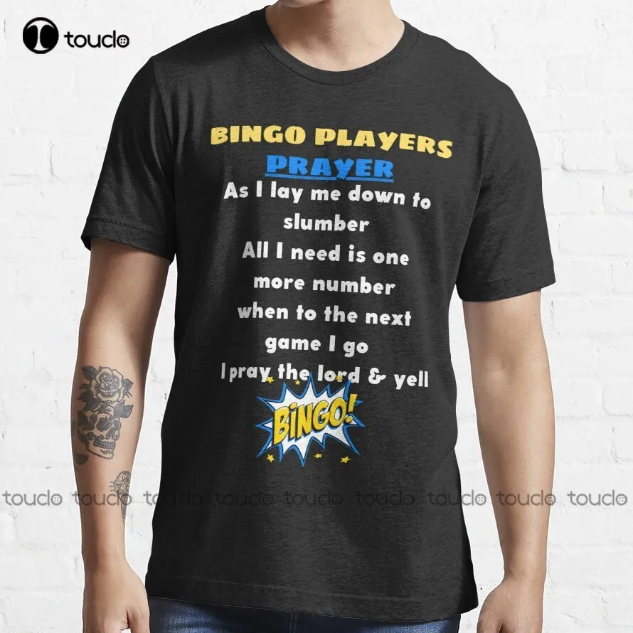 Bingó Játékosok Ima Bingooo T-Shirt Pólók Férfi Egyéni Aldult Tini Unisex Digitális Nyomtatás Póló Divat Vicces Új Tshirt0