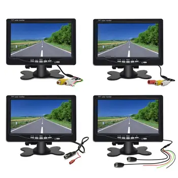 Biztonsági Kamera Monitor Készlet 7 hüvelykes LCD HD Hátrameneti tolatókamera Monitor T P9JC