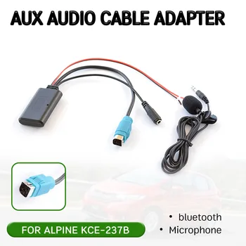 bluetooth-Aux Vevő Kábel Adapter mikrofon Alpine KCE-237B vezeték nélküli audio interface Alpesi 2009+ CDE-W203Ri
