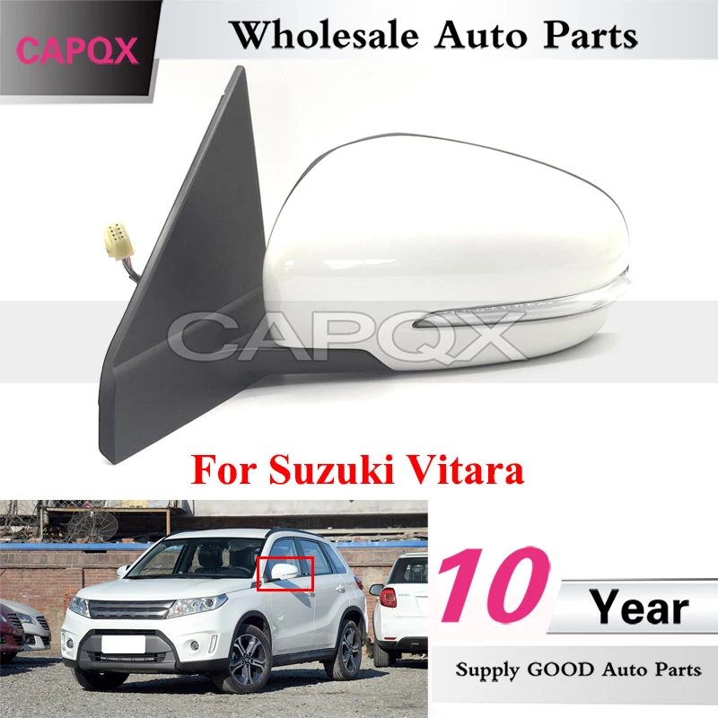 CAPQX Auto Külső Visszapillantó Tükör szerelés Suzuki Vitara Oldalsó Visszapillantó Tükör Közgyűlés Kézi/Elektromos Összecsukható0
