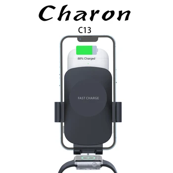 Charon C13 3 in 1 15W Qi Vezeték nélküli Töltő Állvány iPhone 14 13 12 11 XR 8 Apple Óra 8 7 Gyors Töltés Dokkoló Állomás, vagy Airpod