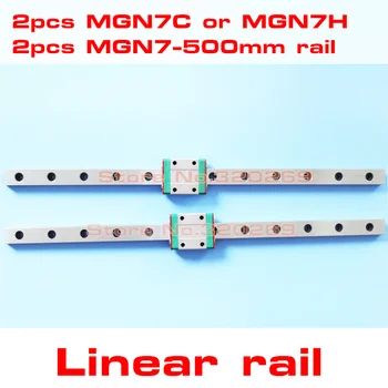 CNC 7Mm Miniatűr Lineáris Vasúti Útmutató, Ahogy MGN7 L 500Mm MGN7C Blokk Szállítás