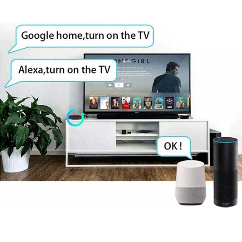 CORUI Vezeték nélküli WiFi-IR Távirányító Infravörös Hang Univerzális Távirányító Smart Élet APP Működik Alexa, a Google Haza2