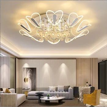 Csillárok Hyundai Kristály Mennyezeti Luxus Hálószoba, Étkező Lámpa IndoorSimple Szív Formájú, Dekoratív Világítás Függesztett Lámpák
