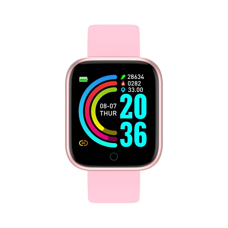 D20 Pro Smart Óra Y68 Bluetooth Fitness Tracker Sport Karóra pulzusmérő Vérnyomás Okos Karkötő Android IOS3
