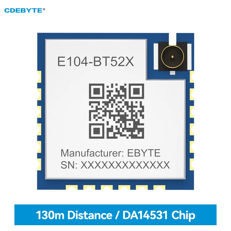 DA14531 BLE5.0 Bluetooth Serial Port Modul CDEBYTE E104-BT52X Alacsony Fogyasztás IPEX 3 SMD Vezeték nélküli Modul, Kis Méret0