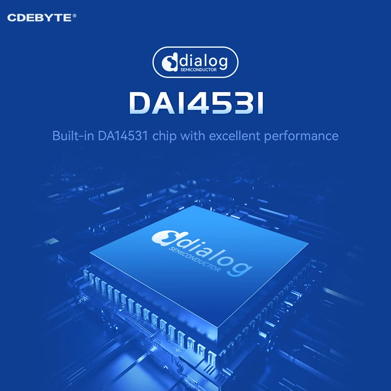 DA14531 BLE5.0 Bluetooth Serial Port Modul CDEBYTE E104-BT52X Alacsony Fogyasztás IPEX 3 SMD Vezeték nélküli Modul, Kis Méret2