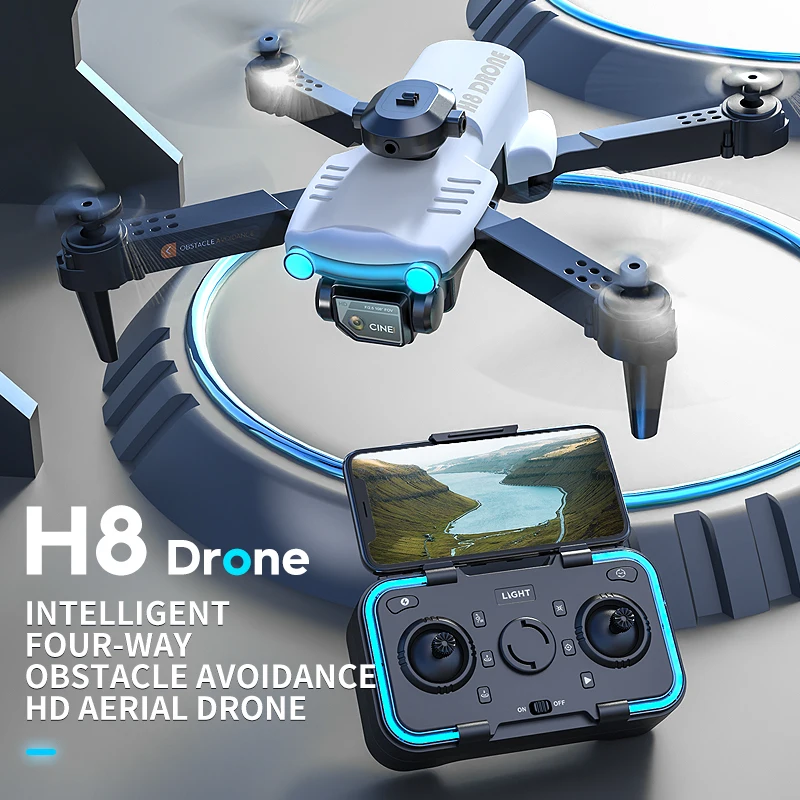 Diclan Összecsukható Drón 2.4 G Wifi 4K HD Dual-Camera Négy oldalon Akadály Elkerülése Optikai Áramlás Lokalizáció Quadcopter5
