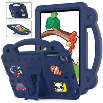 DIY 3D-s Rajzfilm Medve Gyerekek Biztonságos Állvány EVA tok iPad Mini 1 2 3 4 5 7.9 colos Teljes Test Védelem Kezelni Tabletta Fedezi