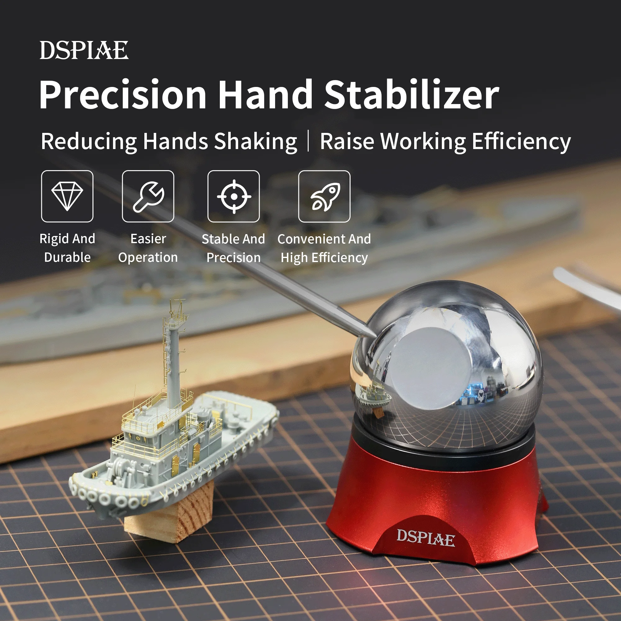 DSPIAE A-HR-Precíziós Kézi Stabilizátor Támogatási Modell Eszköz Anti-shake Csiszolt a Gundam Katonai Modell Hobbi Eszköz DIY0