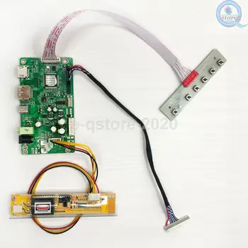 e-qstore:DP+HDMI+USB-C-Típusú LCD Driver Játékvezérlő Átalakító Tábla-Monitor Készlet 15.6