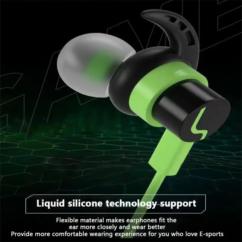 E-sport Vezetékes Headset Típus C/3.5 MM-es hi-fi hangminőség In-Ear Fülhallgató zajcsökkentés Earplug Fejhallgató Mikrofon HD Játék1