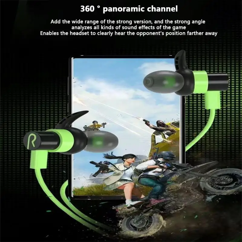 E-sport Vezetékes Headset Típus C/3.5 MM-es hi-fi hangminőség In-Ear Fülhallgató zajcsökkentés Earplug Fejhallgató Mikrofon HD Játék4