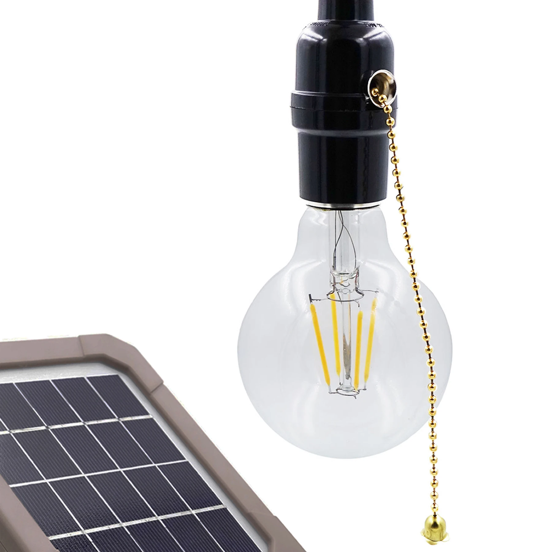 Eddie Vintage 300X Meleg Fehér LED Solar Fészer Lámpa Beltéri Haza Fény Műhely Raktár raktár1