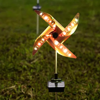 Egy Pár 32 LED-es Napelemes Windmil Fény Vízálló Kültéri Napelemes Éjszakai Fény a Kert Dekoráció Út Táj Ingyenes Szállítás