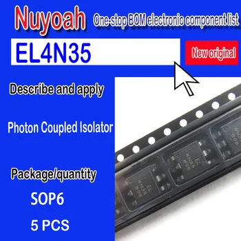 EL4N35 4N35 SOP6 patch 6-pin optocoupler tranzisztor kimenet generációs EL4N35 IC chip márka új, eredeti.5DB