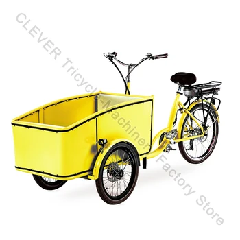 Elektromos holland Felnőtt Kerékpár 250W Motor 3 Kerékkel Cargo Bike Eladó 36V Akkumulátor Családi Rakomány Tricikli Forró Árulni Európában