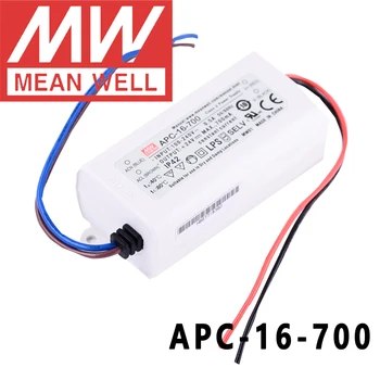Eredeti jót APC-16-700 meanwell 700 ma Állandó áram 16.8 W Egyetlen Kimeneti LED-es Kapcsolóüzemű Tápegység
