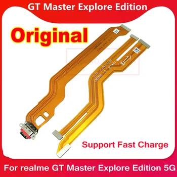 Eredeti Töltő Port PCB-Testület USB Töltés Dock Csatlakozó Flex Kábel realme GT Mester Fedezze fel Edition 5G Snapdragon 870