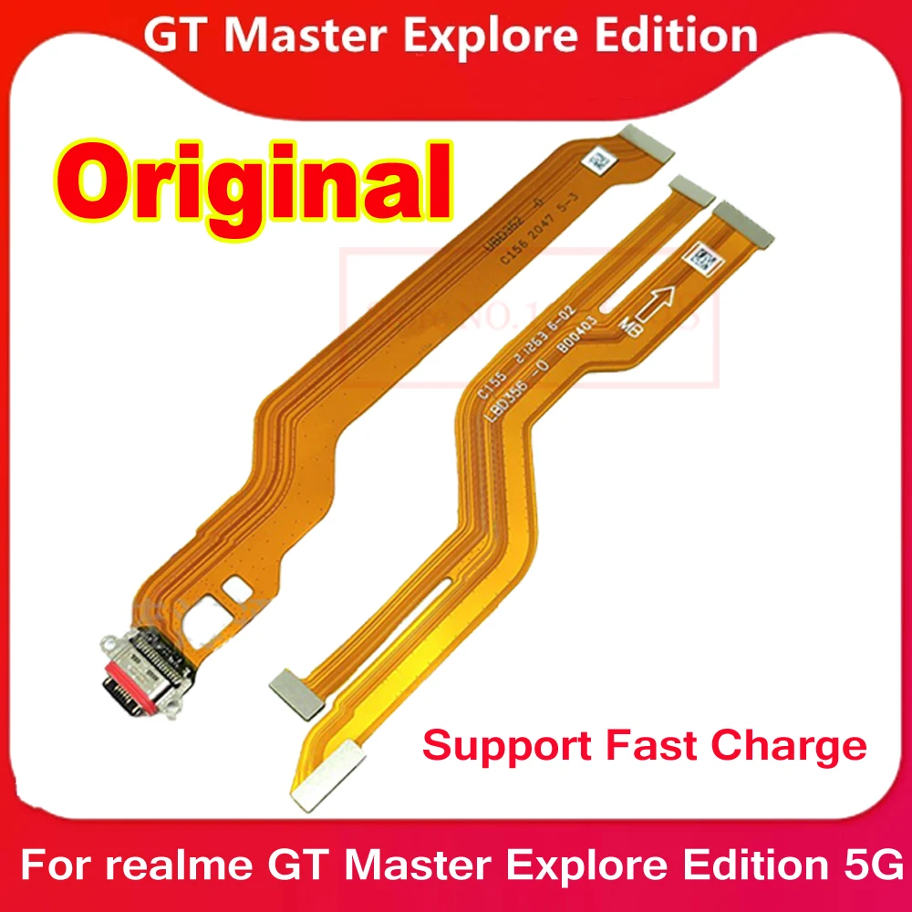 Eredeti Töltő Port PCB-Testület USB Töltés Dock Csatlakozó Flex Kábel realme GT Mester Fedezze fel Edition 5G Snapdragon 8700