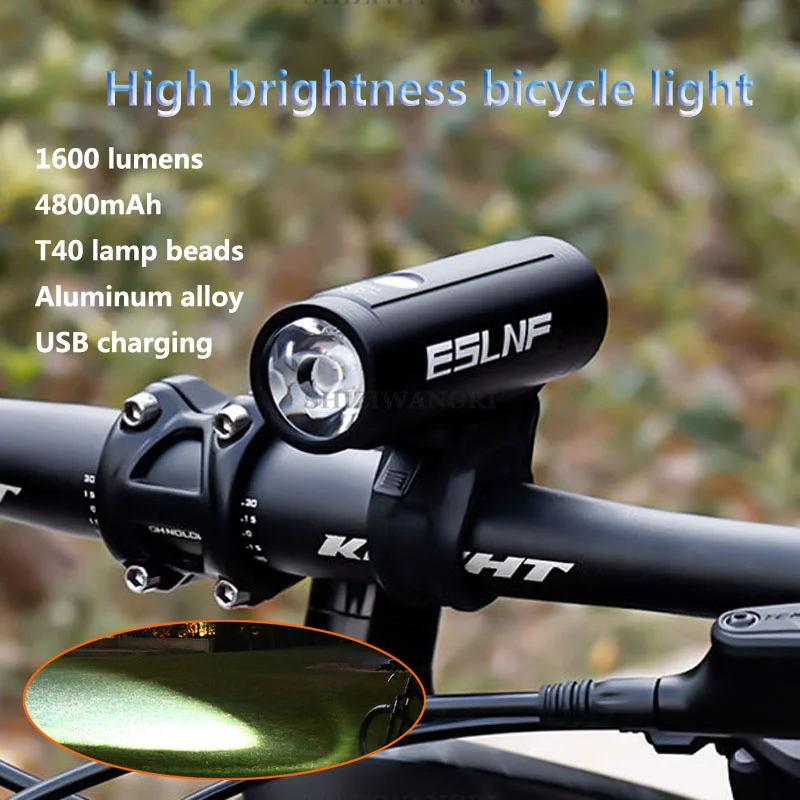 Erős Motor Fény OLED Kijelző 4800mAh Újratölthető Kerékpár első Lámpa Zseblámpa C-Típusú Töltés 1600LM Lámpa1