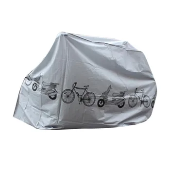 Ezüst Kerékpár Fedél Univerzális Beltéri Kültéri Vízálló Kerékpár Esetben Porálló Eső Bizonyíték Védő Felszerelés Motor Robogó