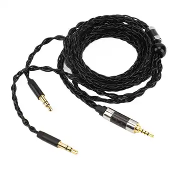 Fejhallgató Kábel 8 Mag 2.5 mm Kiegyensúlyozott Dugó-Dual 3,5 mm-es Csatlakozó, Ezüst Bevonatú Fülhallgató Kábel Csere Sony MDR Z7 Z1R