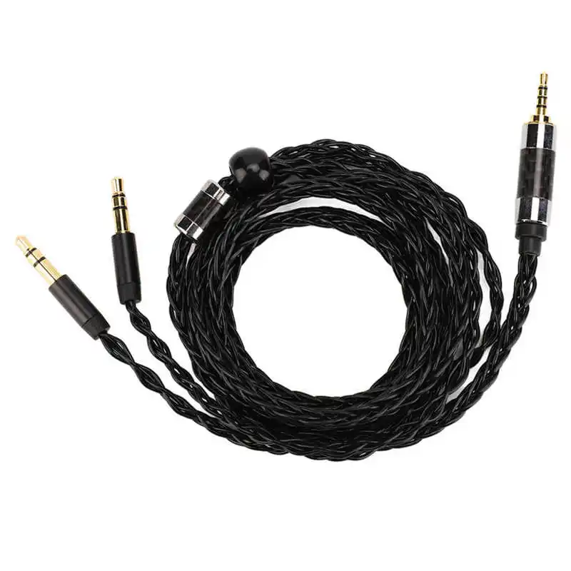 Fejhallgató Kábel 8 Mag 2.5 mm Kiegyensúlyozott Dugó-Dual 3,5 mm-es Csatlakozó, Ezüst Bevonatú Fülhallgató Kábel Csere Sony MDR Z7 Z1R1