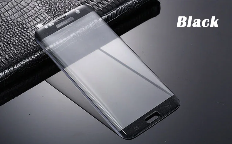 Forró 3D Ívelt Felület Teljes Borító Lefedettség robbanásbiztos Edzett Üveg Fólia Samsung Galaxy S7 él nélkül csomag 100-as1