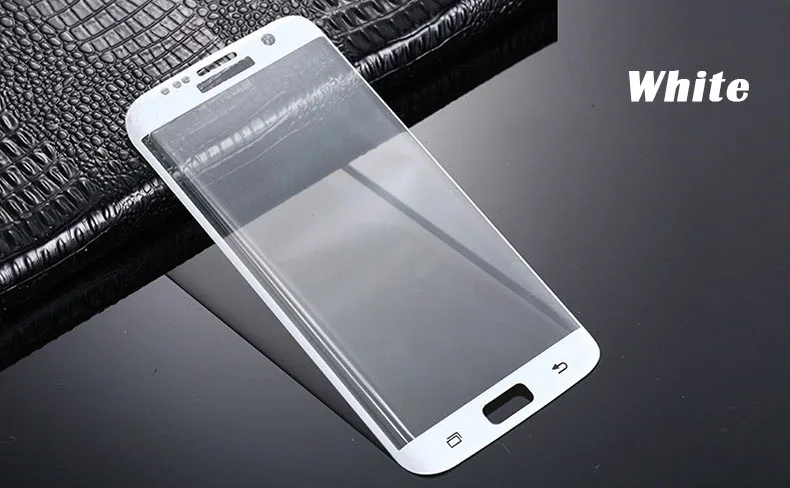 Forró 3D Ívelt Felület Teljes Borító Lefedettség robbanásbiztos Edzett Üveg Fólia Samsung Galaxy S7 él nélkül csomag 100-as3