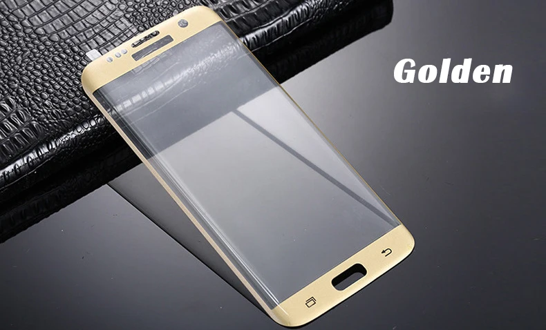 Forró 3D Ívelt Felület Teljes Borító Lefedettség robbanásbiztos Edzett Üveg Fólia Samsung Galaxy S7 él nélkül csomag 100-as4