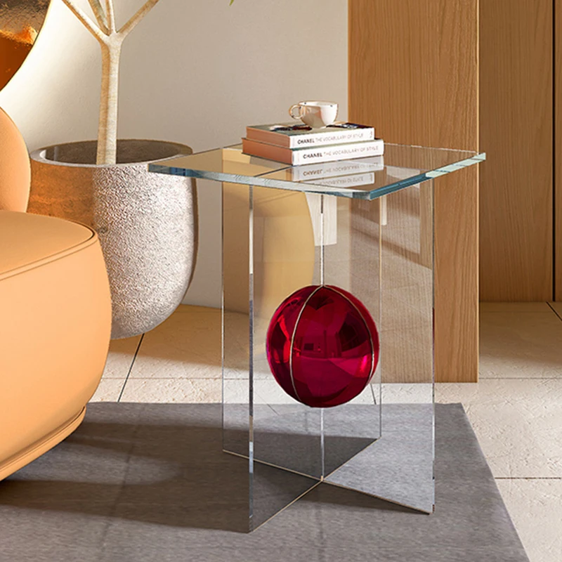 FOSUHOUSE Dánia Tervező Fény Luxus Sarok Kanapé Oldalsó Asztal Modern Minimalista Otthon, Nappali Bútor, Kis asztalkák1