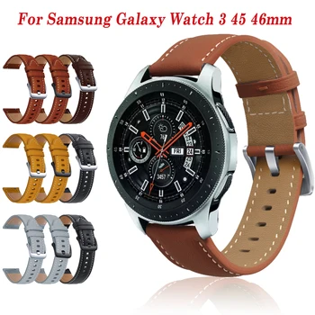 Galaxy 46mm Watchband Bőr Szíj Samsung S3 Sebességváltó 22mm Sport Karkötő Csere Samsung Galaxy Óra 3 45mm SM-R800