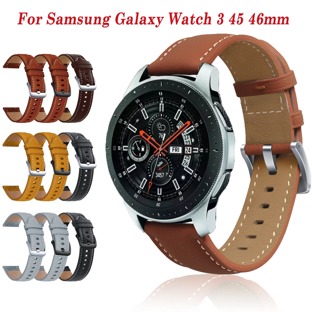 Galaxy 46mm Watchband Bőr Szíj Samsung S3 Sebességváltó 22mm Sport Karkötő Csere Samsung Galaxy Óra 3 45mm SM-R8000