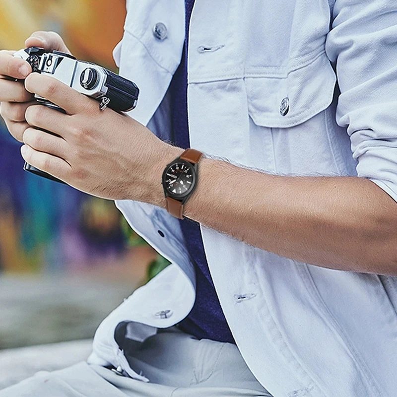 Galaxy 46mm Watchband Bőr Szíj Samsung S3 Sebességváltó 22mm Sport Karkötő Csere Samsung Galaxy Óra 3 45mm SM-R8005