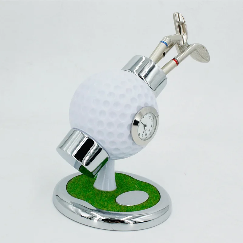 Golf Ajándék Óra Tolltartó Szimuláció Alakja Gömb Alakú Tolltartó Ajándék Golf Labda Golf-Tartozékok1