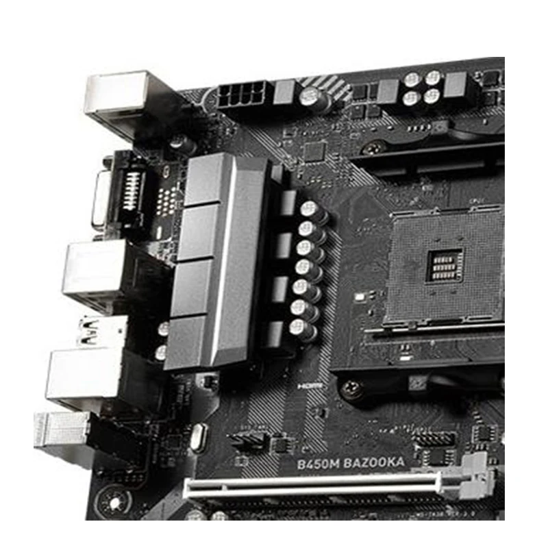 Használt AM4 Az AMD B450 B450M PÁNCÉLÖKÖL, Számítógép Alaplap PCI-E4.0 USB3.0 SATA3 AM4 DDR4 128G Asztali Alaplap3